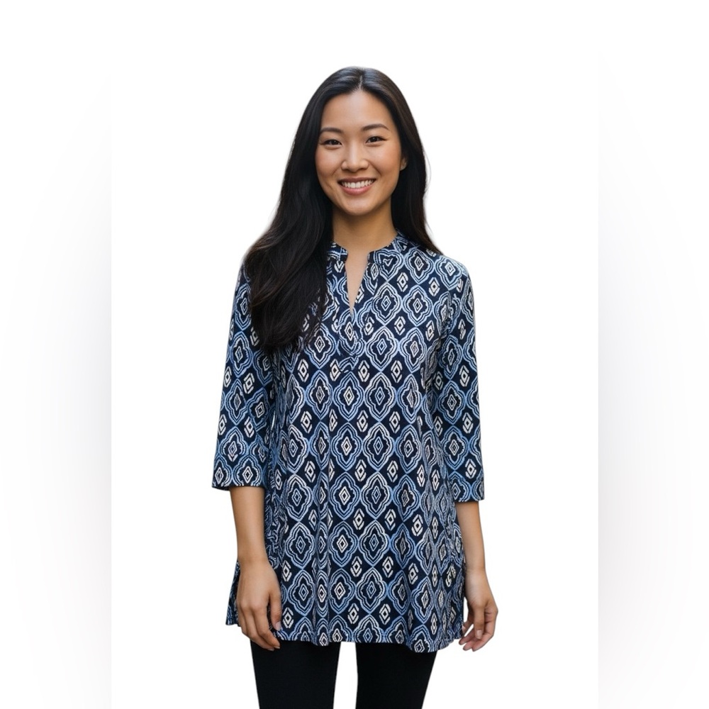 NWT’s Chico’s Diamond 3/4 sleeve tunic shirt
